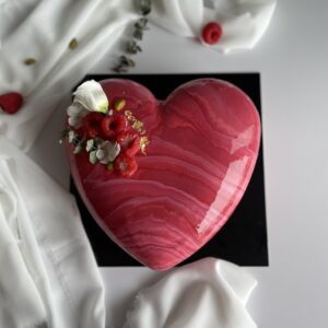Entremet coeur 10/12 parts